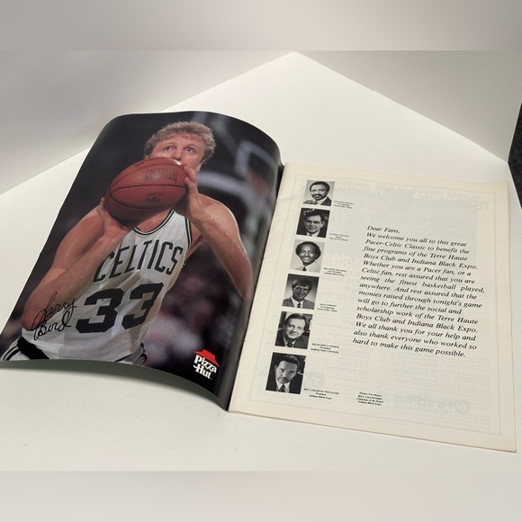 Vintage Pacers Vs Celtics Larry Bird Magazine - Picture 5 of 6